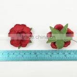 RED, Large Handmade Mulberry Paper Flower, Wedding Party, Scrap-booking Crafts R40 thumbnail-3
