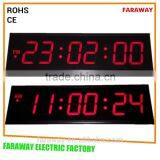 Extra Large Red Led Wall Clock With Remote,large Led Digital Clock,/led Wall Clock With Seconds