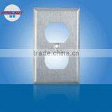 Steel Stainless Duplex Wall Socket Receptacle Plate