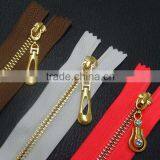 8#,3#,5# Close End Metal Auto Lock Zipper Brass Teeth Zipper for Clothing thumbnail-2