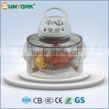 S638GW 12L glass bowl halogen oven