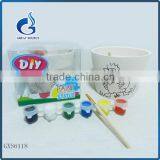 Paint Your Own Statue Nontoxic Diy Ceramic Flower Pots Paint Sets