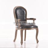 Hot sell and upholsterted antique wood carved arm chair for furniture