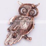 Fashion Alloy Lovely Owl Crystal Brooch thumbnail-6