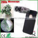 Digital LED Lights Microscope 200x Zoom Lighting Led Micro Lens Microscope for Iphone Samsung