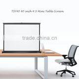 Mini Projection Screen 40 Inch(4:3) Portable Table Screen /desktop Screen/portable Projector Screen thumbnail-1