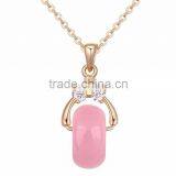 2015 Copper Plating of Gold Necklaces Zircon AAA Micro - Love Carol for Couples thumbnail-2
