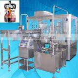 Milk/juice Premade Pouch Filling Sealing Machine With Date Printer and Inlet and Outlet Conveyors