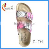 2014 Fancy Leather Slippers for Girl