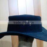 SUPER SUEDE LEATHER COWBOY WESTERN AUSI STYLE OUTBACK BUSH HAT thumbnail-1