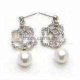 Fashion desing earings with pearl earring designs-E051