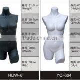 Fashion Retail Shop Custom Glossy Bust Torso Female Mannequin