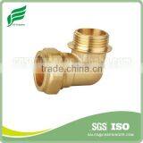 Brass 90 Degree Ferrule Male Elbow thumbnail-1