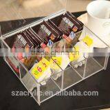 Unique High Transparent Acrylic Tea-bag Box Acrylic Small Tea Box Wholesale thumbnail-1