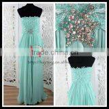 Elegant Off-shoulder Light Green 2013 New Model Evening Dress thumbnail-1