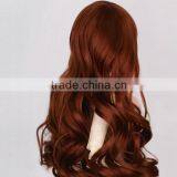 Long Silky Straight Wavy Burgundy Doll Wig With Heat Resistant Fiber thumbnail-2
