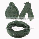 Winter Christmas Knitted Scarf Beanie and Glove thumbnail-3
