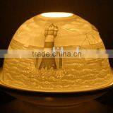 Porcelain Candle Holder - Dome Shape-BC007-09016 thumbnail-1