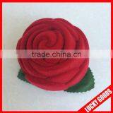 Wholesale Elegant Rose Shape Velvet Ring Box thumbnail-2