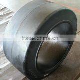 China Factory Supply Hot Sales Top Quality Press on Tires Smooth Pattern Tire 18x8x12 1/8 for Port Container Trailers thumbnail-6