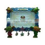 Hawaiian Honus/Turtles Beach Scene Poly Picture Frame With Charms thumbnail-2