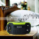 SOLAR POWER AM FM RADIO CAMPING Emergency Radio With LED Light thumbnail-4