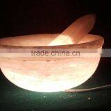 CRAFTED BOWL SALT LAMP thumbnail-1