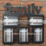 5 Opening Black Wooden Wall Hanging Collage Picture Photo thumbnail-1