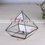 One Face Opening / Cube Terrarium / Indoor Mini Modern Planter / Handmade / For Airplant Vintage Glass Terrarium Box thumbnail-3
