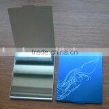 Aluminum Foldable Custom Logo Square Make up Mirror Pocket Mirror thumbnail-1