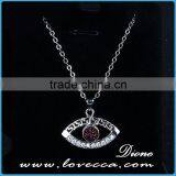 S925 Sterling Silver Evil Eye Natural Drusy Agate Crystal Quartz Geode Druzy Pendant thumbnail-2