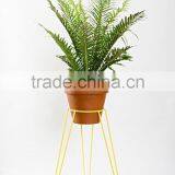 Manufacturer Golden Metal Iron Frames Garden Wire Metal Flower Pot Holder,pot Stand thumbnail-2