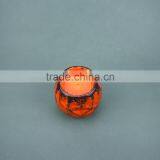 Home Decorative Table Top Elegant Orange Ceramic Candle Holder,Ceramic Tealight Candle Holders thumbnail-2