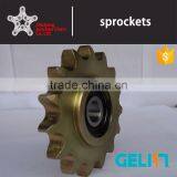 OEM Customized Hardened Teeth High Speed Roller Chain Ball Bearing Idler Sprocket thumbnail-5
