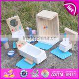 2017 New Design Kids Pretend Play Toys Wooden Miniature Dollhouse Furniture W06B054 thumbnail-4