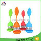 100% Food Grade Stainless Steel Silicone Loose Leaf Tea Infuser thumbnail-1