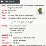 Artificial Tropical Plants in Pot Mini Green Plant Artificial Succulent for Garden Arrangement thumbnail-3
