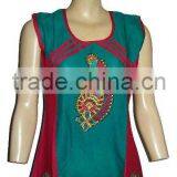 Fancy Cotton Kurtis With Embroidery