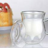 Milk Cup Double Wall Milk Glass Cup Restaurant and Hotel Cups Coffee Cups thumbnail-2