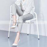 2017 New Summer All-match Nine Point Pencil Pants White Female Korean Tide Casual Trousers Custom thumbnail-2