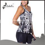 Polyester/spandex Ladies New Stylish Casual Loose Tank Tops thumbnail-2