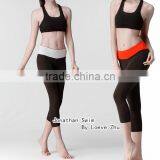 Women Sports Pants Made of Stretch Nylon Spandex Fabric, Ladies Nylon Spandex Yoga Pants
