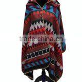 High Quality 2017 New Model Female Scarf Double-side Grid Printed Design Button With Hood Women Cloak thumbnail-5