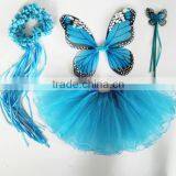 Halloween 4pcs Bithday Fairy Girls Fancy Princess Dress up Costume Set thumbnail-6