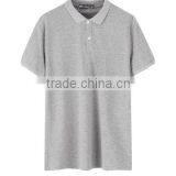 Men's T-shirt in the Summer Comfortable Pure Color Cotton Short Sleeve Polo Shirt thumbnail-1