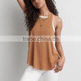 Wholesale Custom Tops Ladies Tank Tops Women Simple Singlet thumbnail-2