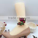 WS-2 Hot Fashion New Style Women Ultrathin Sheer Embroider Rose Flowers Fishnet Socks Breathable Mesh Summer Hosiery thumbnail-2