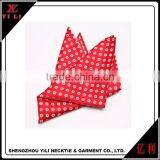 Cheapest Red Color 100%polyester Woven Custom Pocket Square thumbnail-6