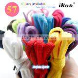 Color Yeezy Sneaker Shoelaces~Sneaker Boots Rainbow Color Selection Shoe Laces~NO MOQ~57 Colors Available~Accept Custom thumbnail-1