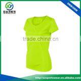 High Quality Simple Design Deeply O-neck Women's Polyester T-shirt thumbnail-1